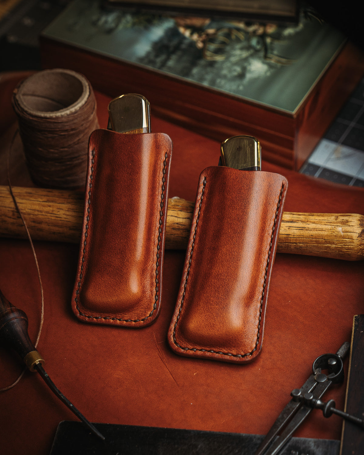 USA Made Buck 110 Horween Leather Pocket Sheath