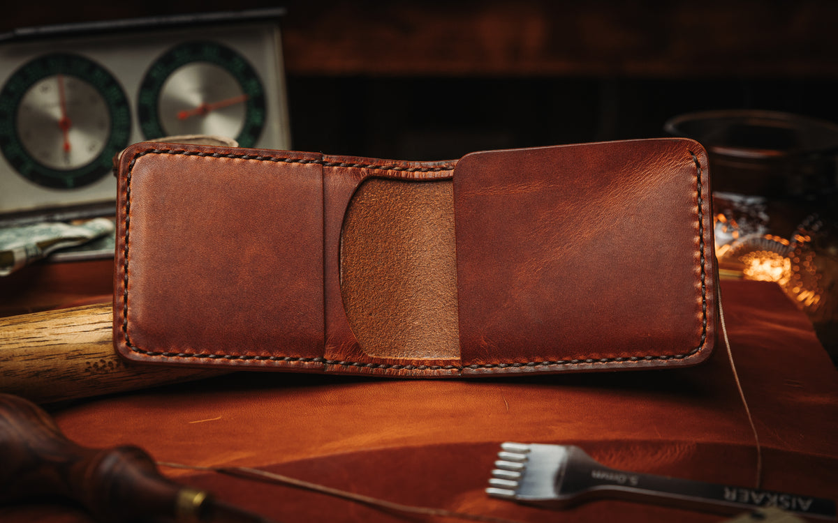 USA Made Horween Leather BiFold Wallet