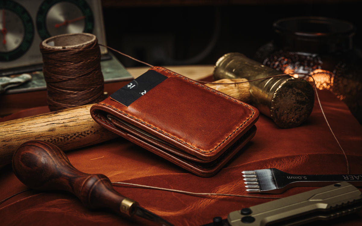 USA Made Horween Leather BiFold Wallet