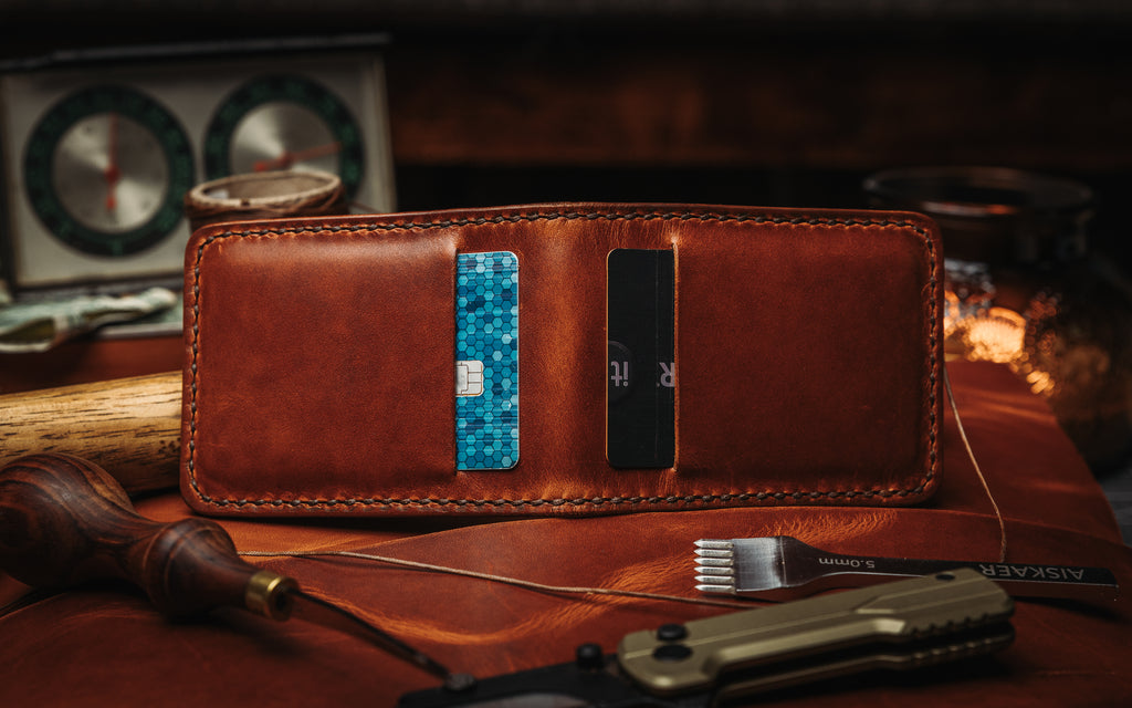 USA Made Horween Leather BiFold Wallet