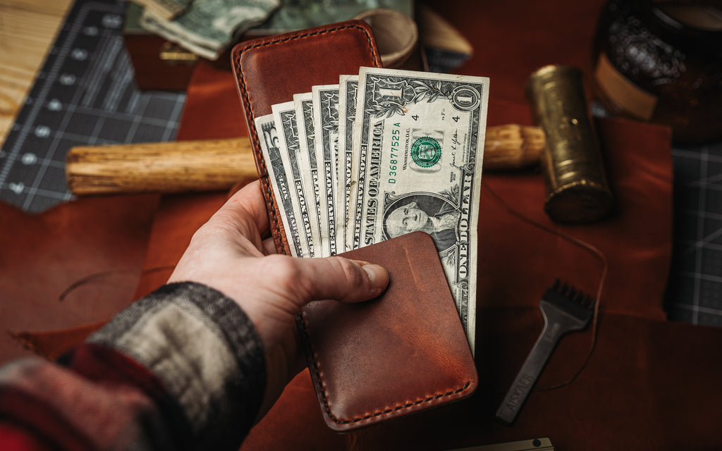 USA Made Horween Leather BiFold Wallet