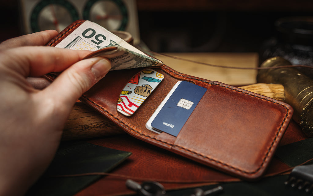 USA Made Horween Leather BiFold Wallet